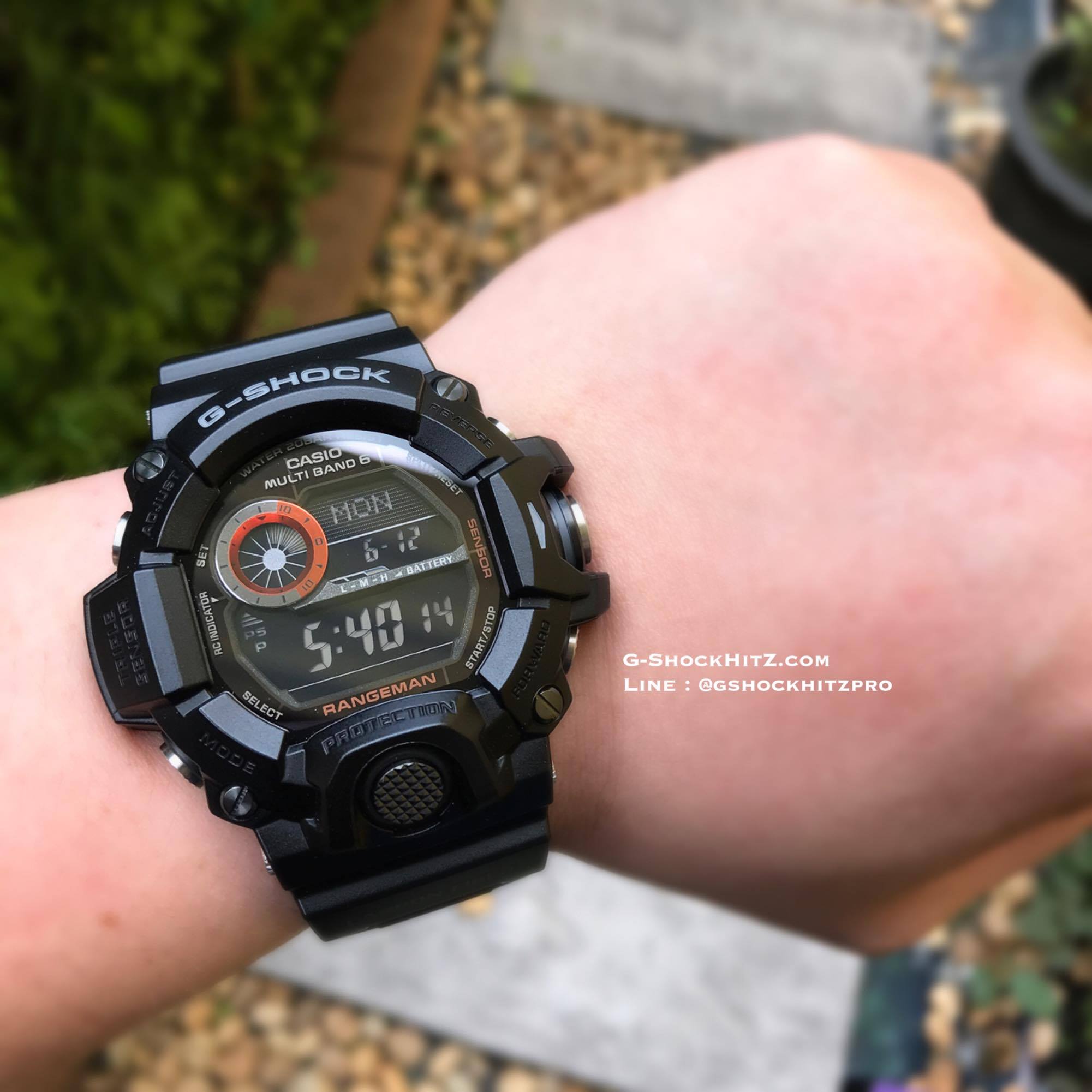 CASIO G-SHOCK นาฬิกาข้อมือ นาฬิกากันน้ำ นาฬิกาของแท้ ประกันศูนย์ CMG 1 ปี รุ่น GW-9400BJ-1J นาฬิกาสีดำ