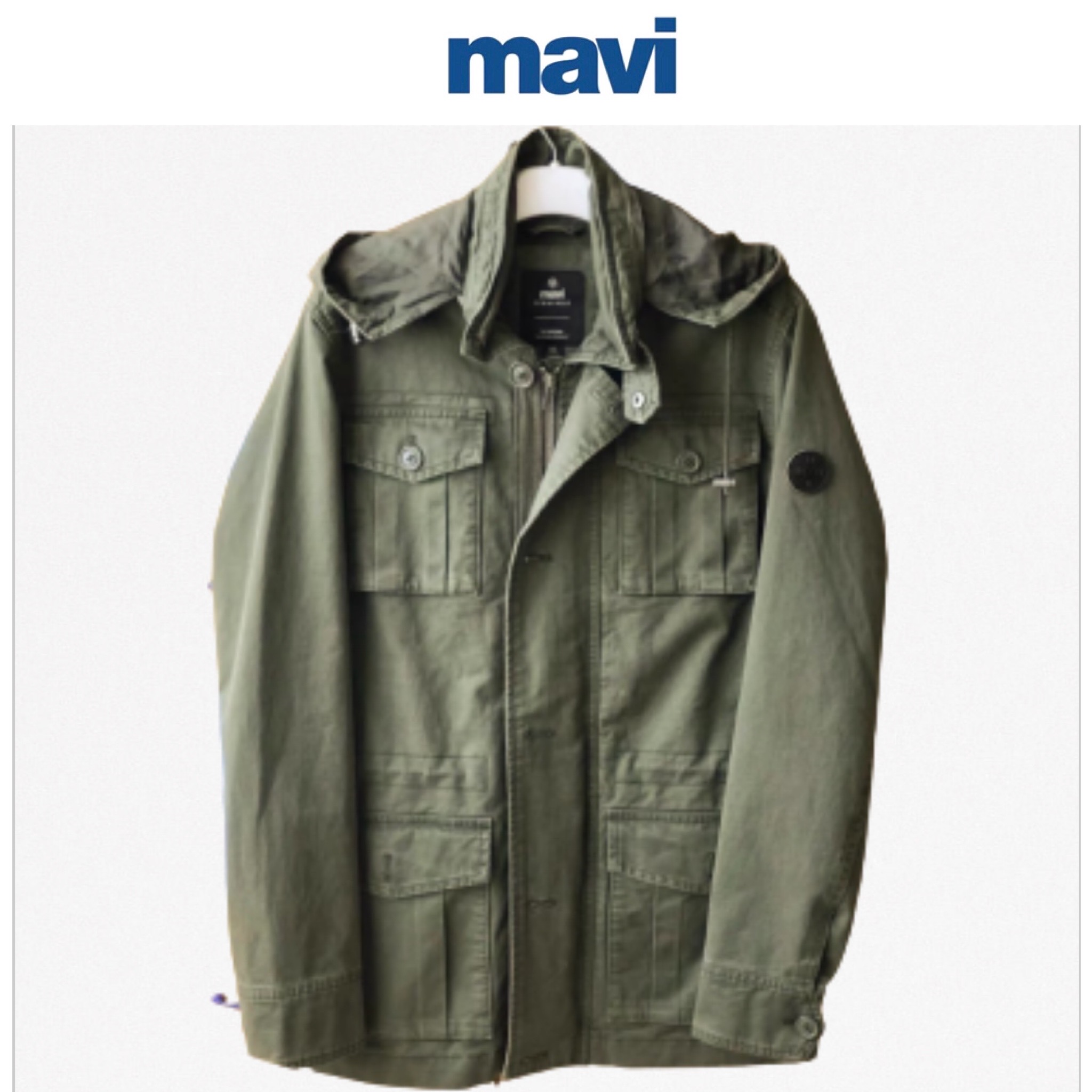 Mavi เสื้อทหาร เสื้อฮู้ด เสื้อนอกแนวทหาร แพทเทินสวย เท่ห์มาก แบรนด์MAVI เขียว