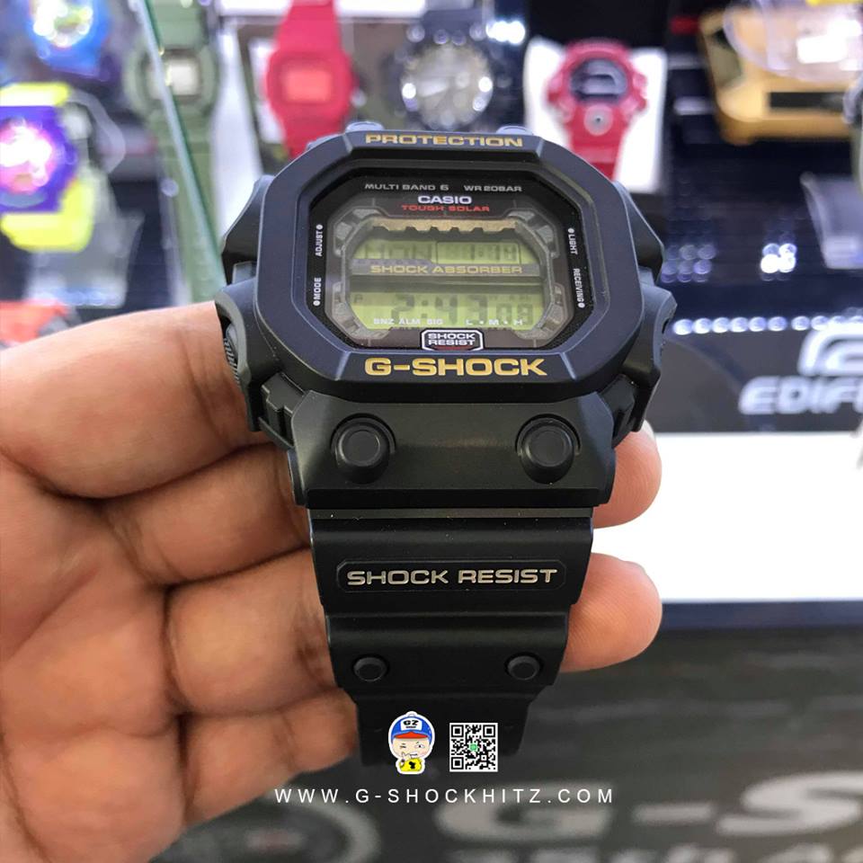 CASIO G-SHOCK นาฬิกาข้อมือ นาฬิกากันน้ำ นาฬิกาของแท้ ประกันศูนย์ CMG 1 ปี รุ่น GXW-56-1BJ นาฬิกาสีดำ