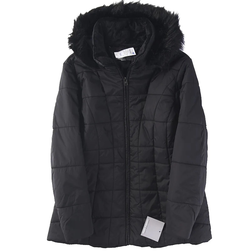 เสื้อโค้ท เสื้อกันหนาว ฮู้ด บุนวมอุ่น เนื้อผ้าสังเคราะห์ MARK NEW YORK (Padded puffer coat) ขาว