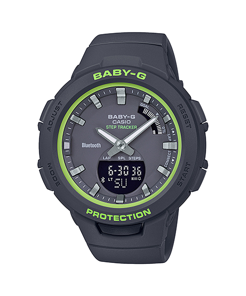 CASIO BABY-G นาฬิกาข้อมือ นาฬิกากันน้ำ นาฬิกาของแท้ ประกันศูนย์ CMG 1 ปี รุ่น BSA-B100SC-1A นาฬิกาสีเทา