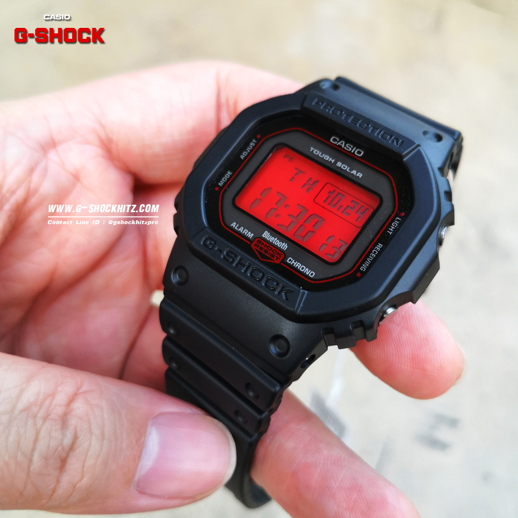 CASIO G-SHOCK นาฬิกาข้อมือ นาฬิกากันน้ำ นาฬิกาของแท้ ประกันศูนย์ CMG 1 ปี รุ่น GW-B5600AR-1 นาฬิกาสีดำ
