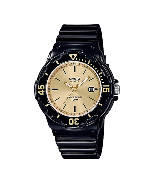 CASIO นาฬิกาคาสิโอ นาฬิกาข้อมือ นาฬิกากันน้ำ นาฬิกาของแท้ ประกันศูนย์ CMG 1 ปี รุ่น LRW-200H-9E นาฬิกาสีดำ