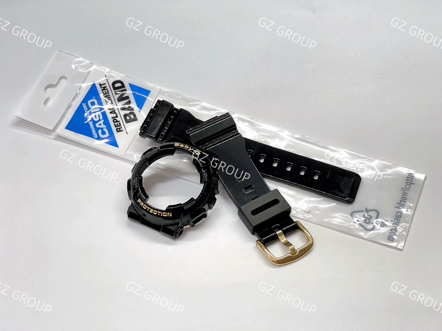 CASIO GENUINE FACTORY CASIO REPLACEMENT อะไหล่นาฬิกา BABY-G พร้อมส่ง รุ่น BA-110-1A ชุดสายสีดำ