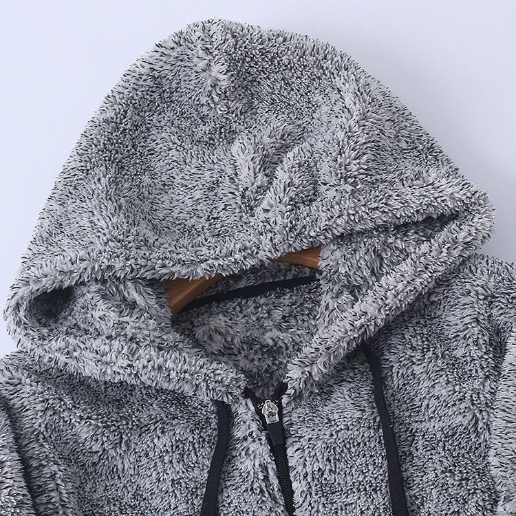 เสื้อเฟอร์กันหนาว หมวกฮู้ด เสื้อขน สีขาว (FLUFFY COAT) สำเนา สำเนา สำเนา
