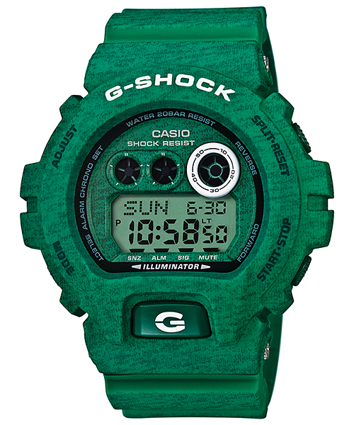 CASIO G-SHOCK นาฬิกาข้อมือ นาฬิกากันน้ำ นาฬิกาของแท้ ประกันศูนย์ CMG 1 ปี รุ่น GD-X6900HT-3 นาฬิกาสีเขียว