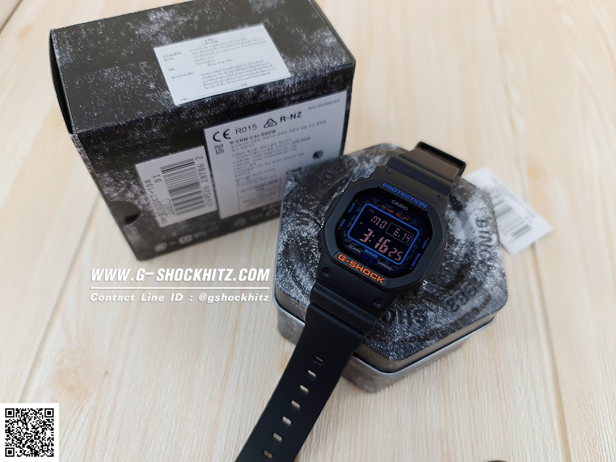 CASIO G-SHOCK นาฬิกาข้อมือ นาฬิกากันน้ำ นาฬิกาของแท้ ประกันศูนย์ CMG 1 ปี รุ่น GW-B5600CT-1 นาฬิกาสีดำ