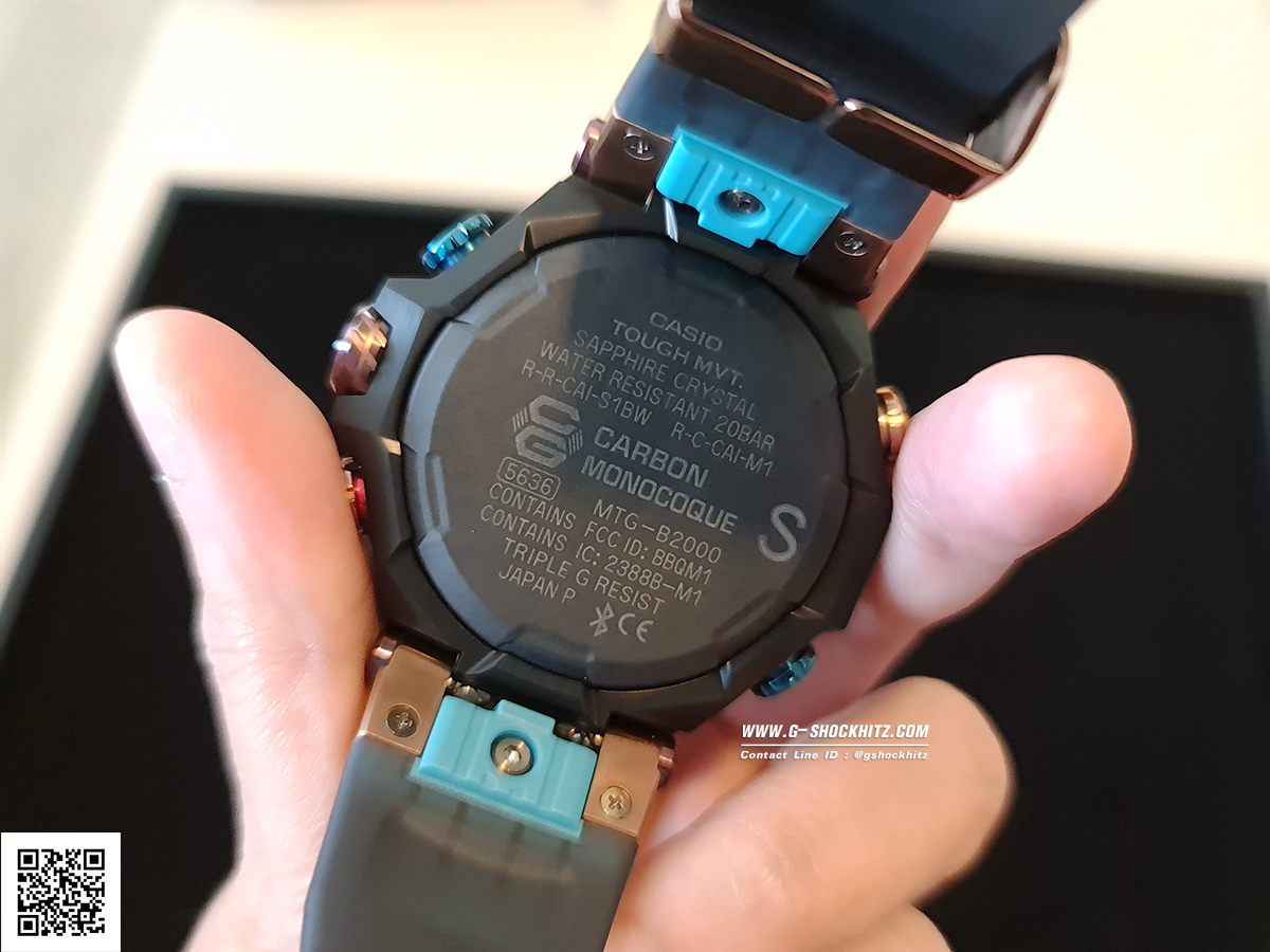 CASIO G-SHOCK นาฬิกาข้อมือ นาฬิกากันน้ำ นาฬิกาของแท้ ประกันศูนย์ CMG 1 ปี รุ่น MTG-B2000XMG-1 นาฬิกาสีน้ำตาล