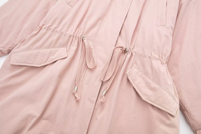 เสื้อโค้ทฮูท BERSHKAกันหนาว Parka สีชมพูอ่อน แต่งขนเฟอร์ ซับขนอุ่นด้านใน (เฟอร์ & ขนอุ่นด้านใน ถอดได้คะ) ดลบได้เลยคะ Size XS/S/M/ L/XL/XXL เขียว