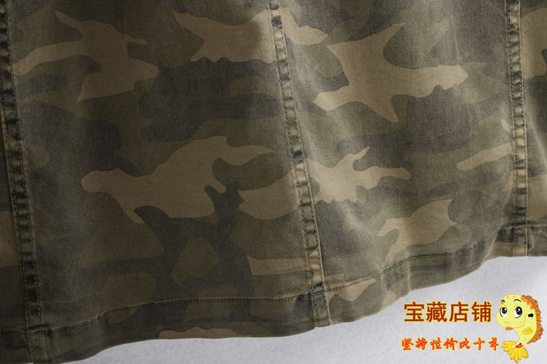 LUCKY BRAND เสื้อนอกเขียวทหาร เสื้อแจ็คเก็ต แนวทหาร แพทเทิน Lucky brandสวย เท่ห์ มาก แบรนด์ In extenso สำเนา เขียว
