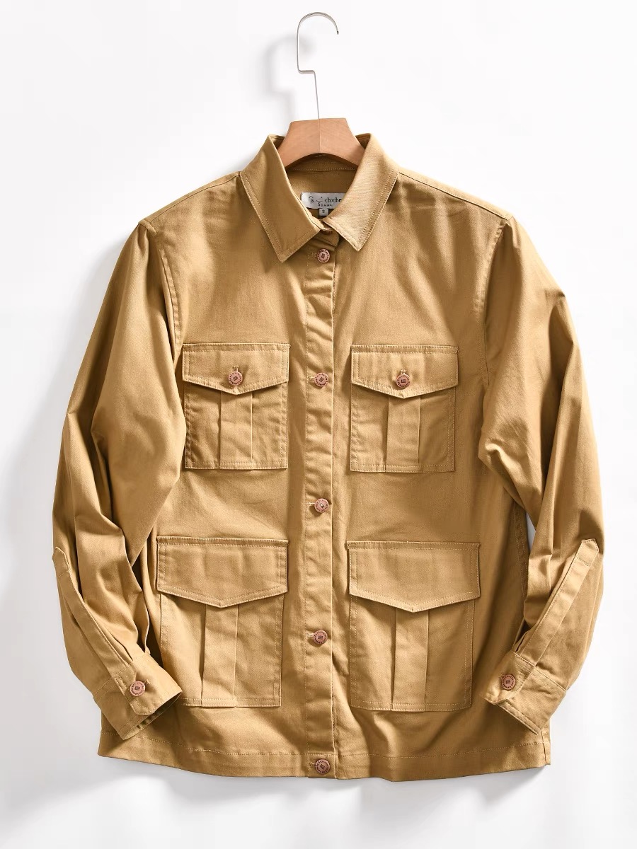 H&m แจ็คเก็ต GUY LAROCHE เสื้อทหาร เสื้อเขียวทหาร H&M สินค้าหลุดโรงงาน จำนวนจำกัดคะ M/L/XL สำเนา สำเนา เขียว