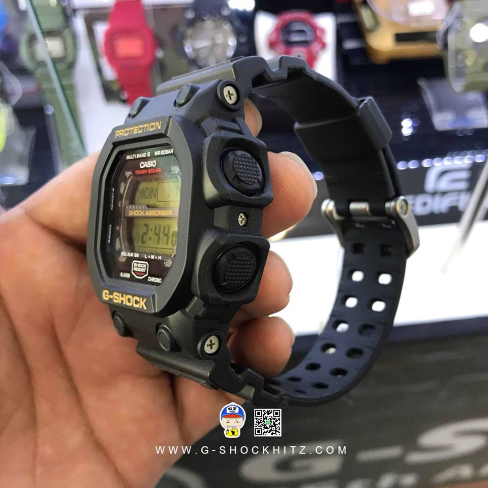 CASIO G-SHOCK นาฬิกาข้อมือ นาฬิกากันน้ำ นาฬิกาของแท้ ประกันศูนย์ CMG 1 ปี รุ่น GXW-56-1BJ นาฬิกาสีดำ