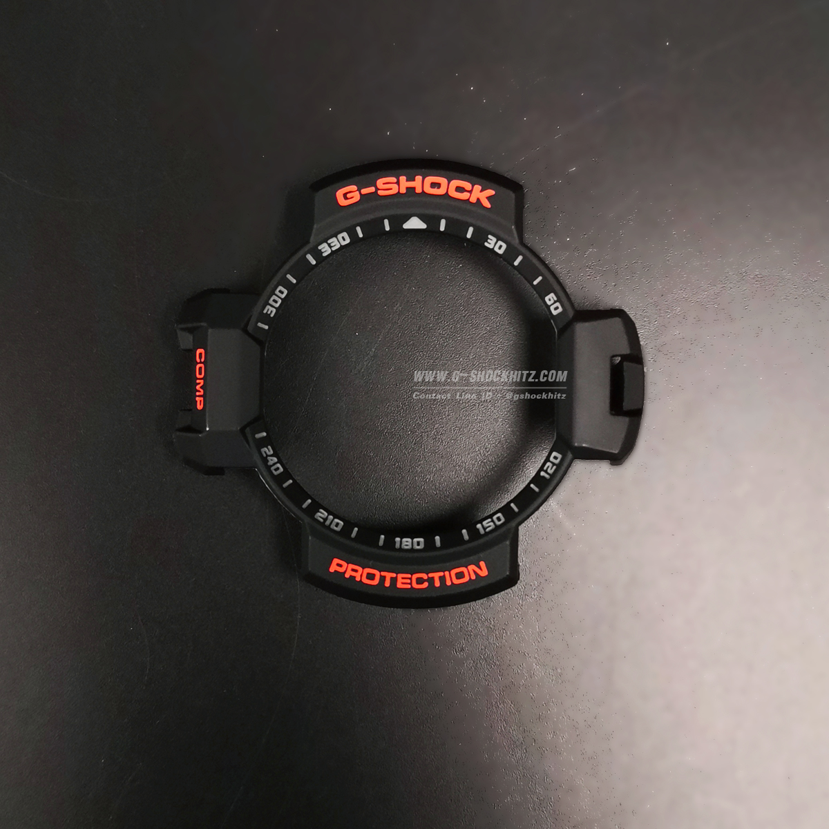 CASIO GENUINE FACTORY CASIO REPLACEMENT อะไหล่นาฬิกา G-SHOCK รุ่น GA-1000-4A กรอบสายสีส้ม
