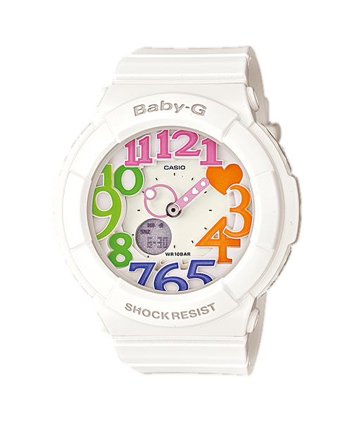 CASIO BABY-G นาฬิกาข้อมือ นาฬิกากันน้ำ นาฬิกาของแท้ ประกันศูนย์ CMG 1 ปี รุ่น BGA-131-7B3 นาฬิกาสีขาว