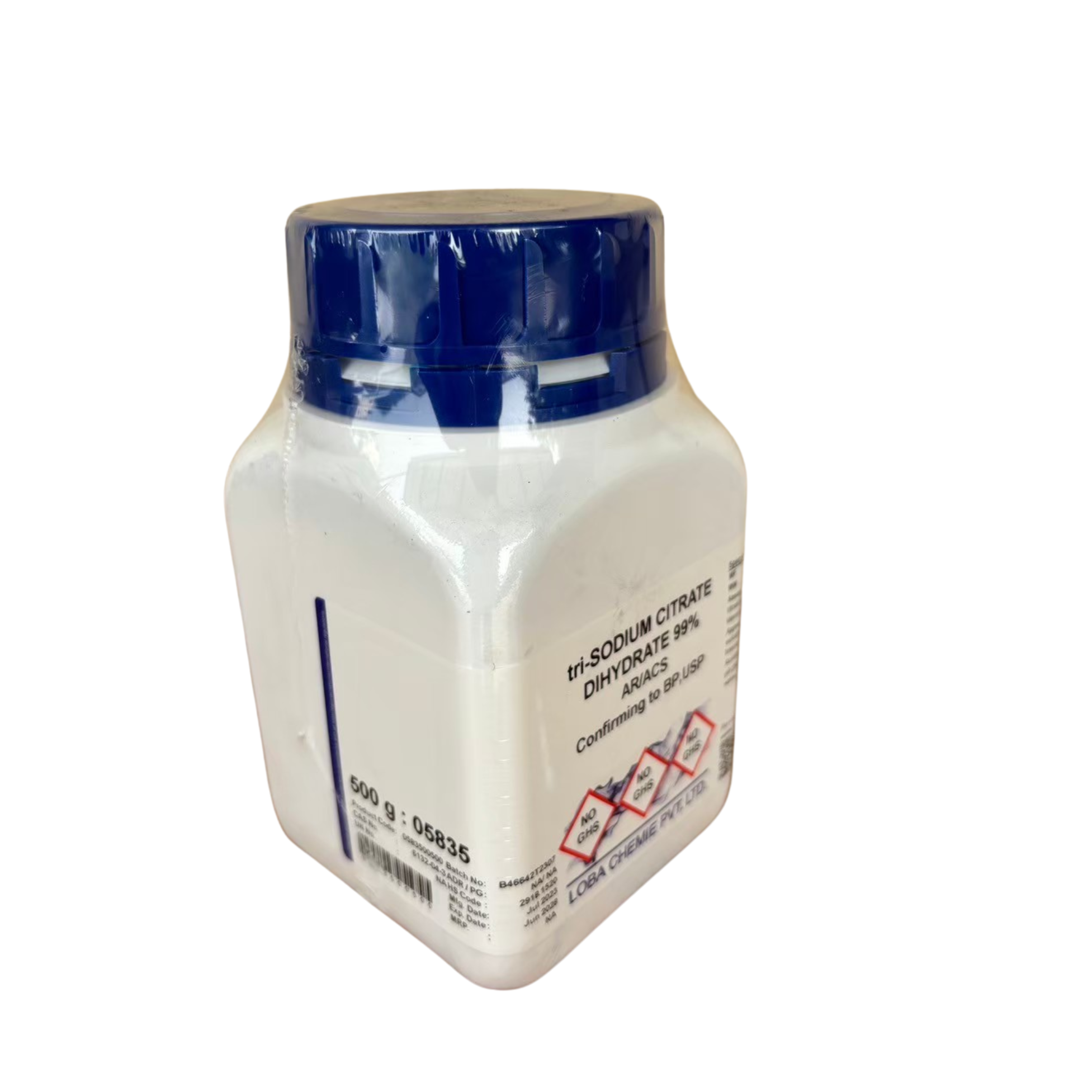 tri-Sodium Citrate Dihydrate 99%, AR/ACS 500 g. Loba Chemie™
