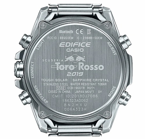 CASIO EDIFICE นาฬิกาข้อมือ นาฬิกากันน้ำ นาฬิกาของแท้ ประกันศูนย์ CMG 1 ปี รุ่น ECB-900TR-2 นาฬิกาสีน้ำเงิน