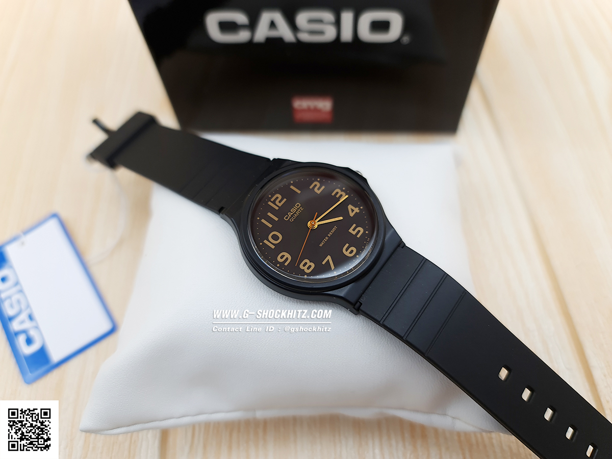 CASIO นาฬิกาคาสิโอ นาฬิกาข้อมือ นาฬิกากันน้ำ นาฬิกาของแท้ ประกันศูนย์ CMG 1 ปี รุ่น MQ-24-1B2 นาฬิกาสีดำ