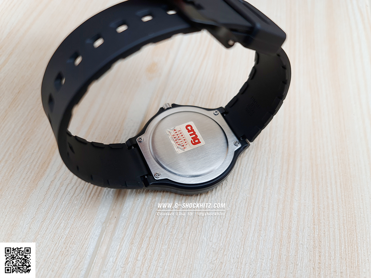 CASIO นาฬิกาคาสิโอ นาฬิกาข้อมือ นาฬิกากันน้ำ นาฬิกาของแท้ ประกันศูนย์ CMG 1 ปี รุ่น MW-240-7E นาฬิกาสีดำ