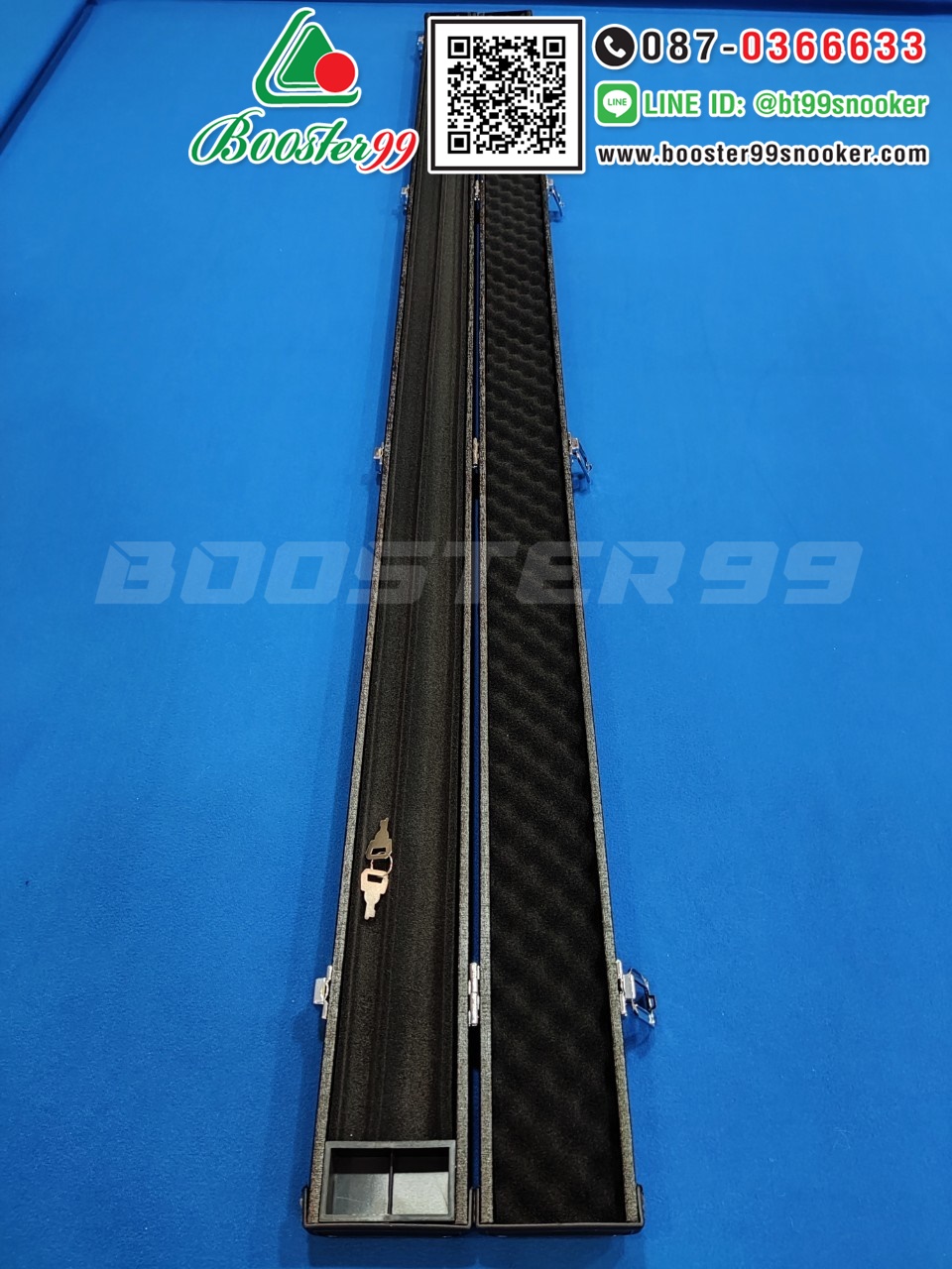 กล่องใส่ ไม้คิวต่อ 2ท่อน 3/4ส่วน หุ้มหนังPU รุ่นพิเศษ (ราคา 1ใบ)