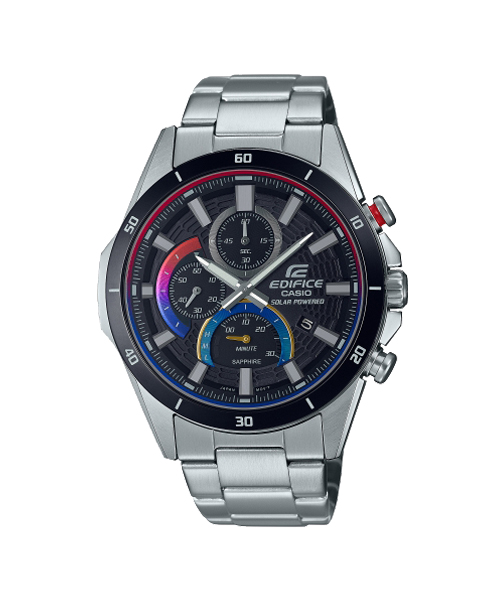 CASIO EDIFICE นาฬิกาข้อมือ นาฬิกากันน้ำ นาฬิกาของแท้ ประกันศูนย์ CMG 1 ปี รุ่น EFS-S610HG-1A นาฬิกาสีเงิน