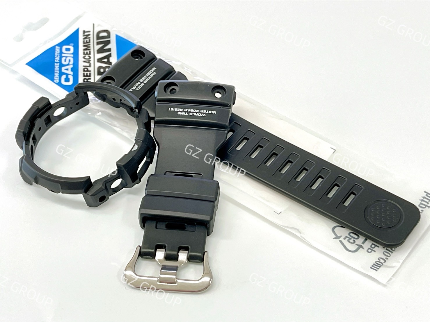 CASIO GENUINE FACTORY CASIO REPLACEMENT อะไหล่นาฬิกา G-SHOCK รุ่น GN-1000-1A กรอบสายสีดำ