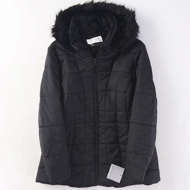 เสื้อโค้ท เสื้อกันหนาว ฮู้ด บุนวมอุ่น เนื้อผ้าสังเคราะห์ MARK NEW YORK (Padded puffer coat) ขาว