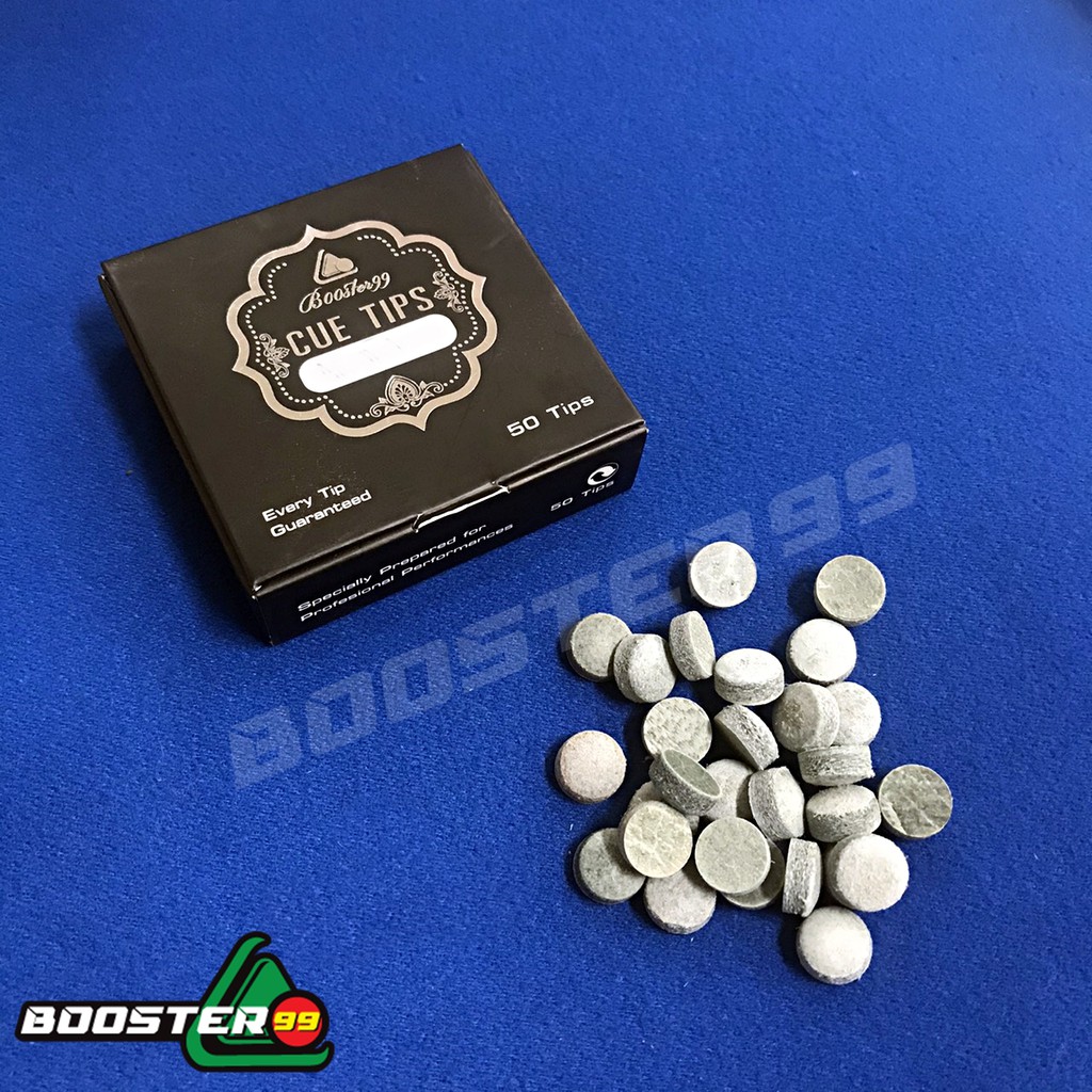 [CB01-1] หัวคิว Booster99 ไม้คิวราว (ขนาด 9/10/11มิล) (ราคาต่อ 1กล่อง 50หัว)