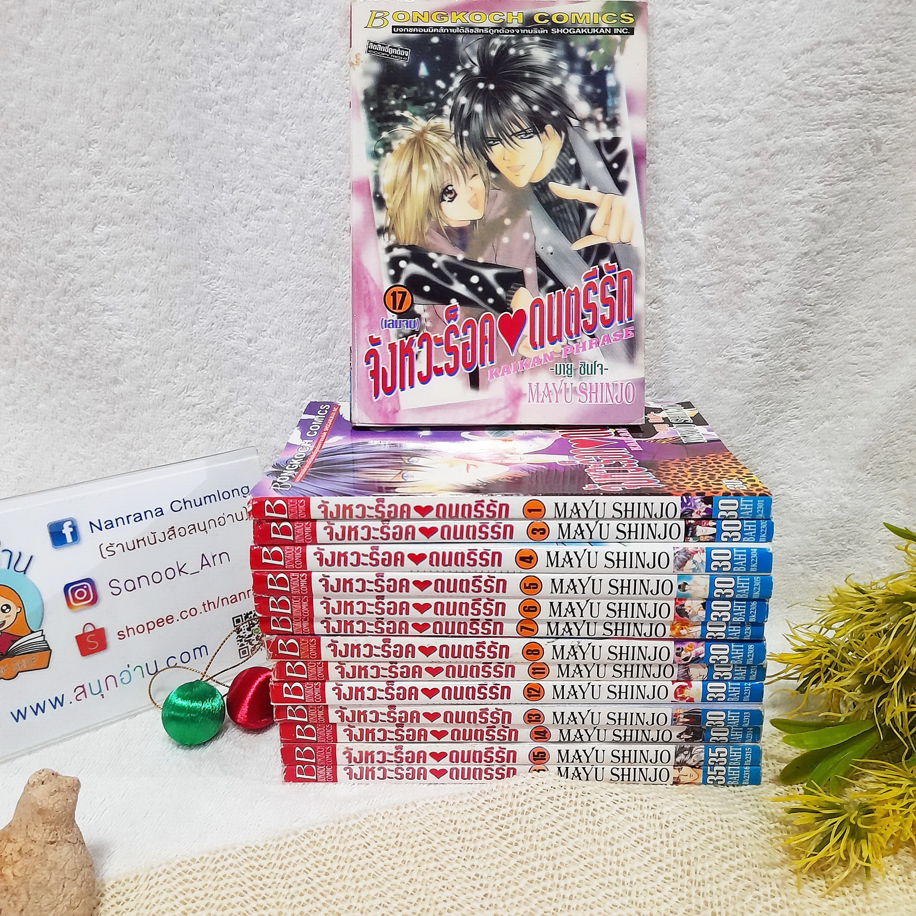 จังหวะร็อค ดนตรีรัก 1,3-8,11-17 จบ / * ขาดเล่ม 2,9,10