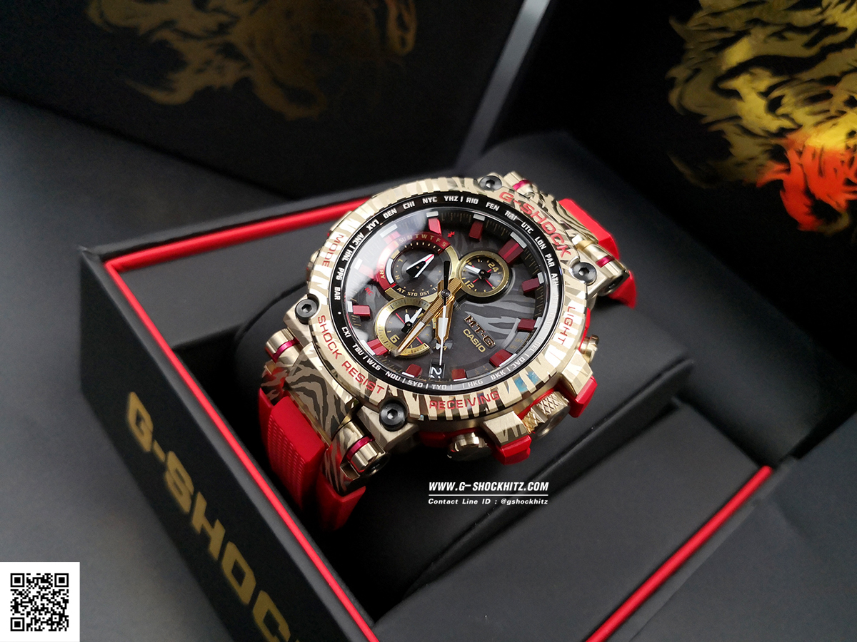 CASIO G-SHOCK นาฬิกาข้อมือ นาฬิกากันน้ำ นาฬิกาของแท้ ประกันศูนย์ CMG 1 ปี รุ่น MTG-B1000CX-4A นาฬิกาสีแดง