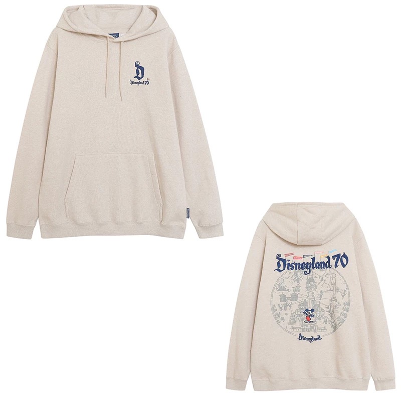 เสื้อฮู้ด สเวตเตอร์ กันหนาว Mickey disneyland 70 anniversary ชมพู