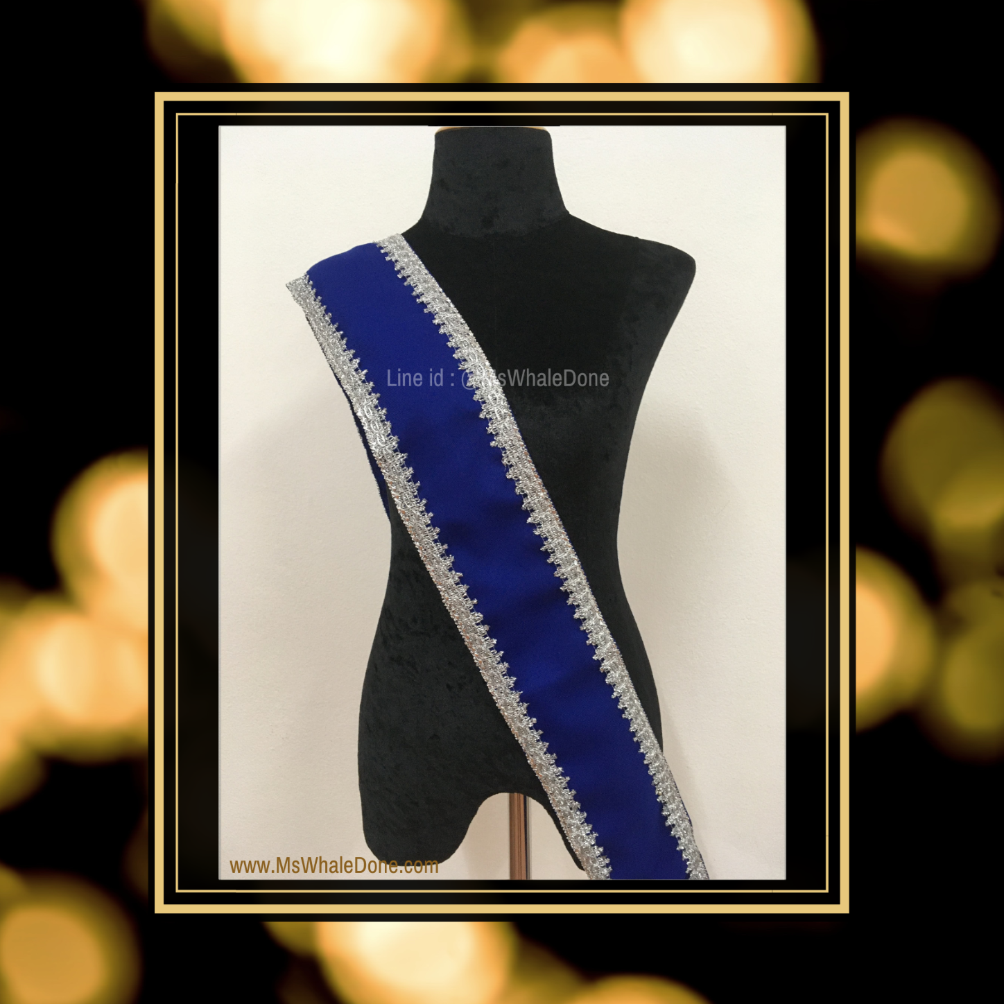 7แบบ/สี/ไซส์ สายสะพายตกแต่งชุดราตรี/ชุดสูท/ชุดไทย เฉลิมฉลองในงานพิเศษ งานปาร์ตี้