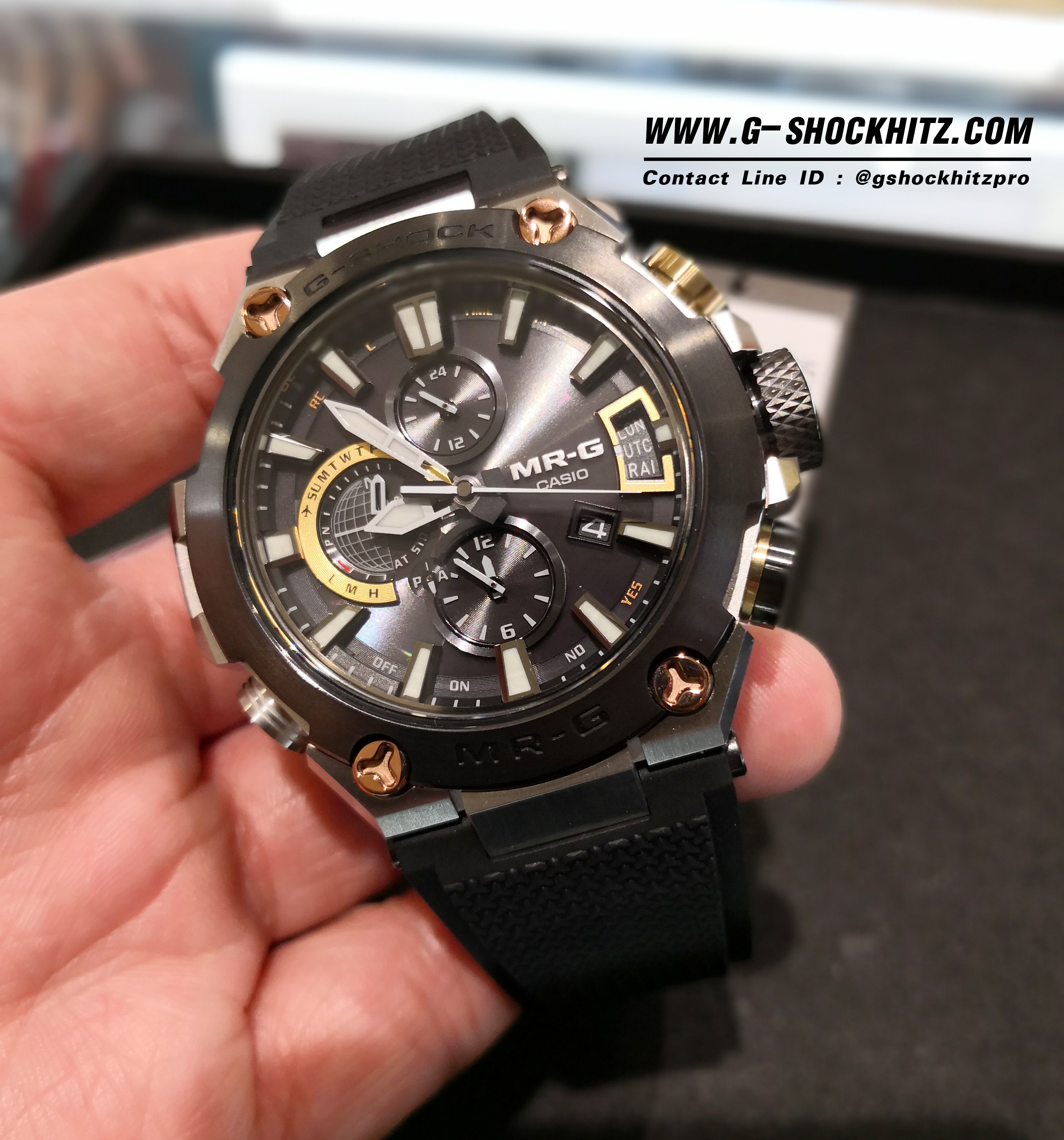 CASIO G-SHOCK นาฬิกาข้อมือ นาฬิกากันน้ำ นาฬิกาของแท้ ประกันศูนย์ CMG 1 ปี รุ่น MRG-G2000R-1A นาฬิกาสีดำ