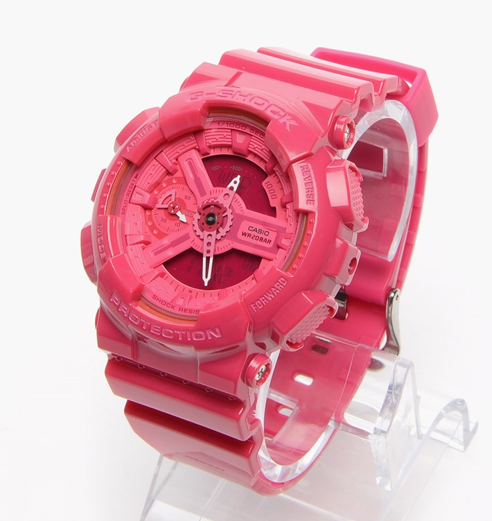 CASIO G-SHOCK นาฬิกาข้อมือ นาฬิกากันน้ำ นาฬิกาของแท้ ประกันศูนย์ CMG 1 ปี รุ่น GMA-S110CC-4 นาฬิกาสีชมพู
