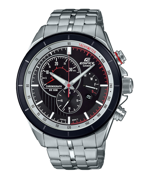 CASIO EDIFICE นาฬิกาข้อมือ นาฬิกากันน้ำ นาฬิกาของแท้ ประกันศูนย์ CMG 1 ปี รุ่น EFR-561DB-1B นาฬิกาสีเงิน