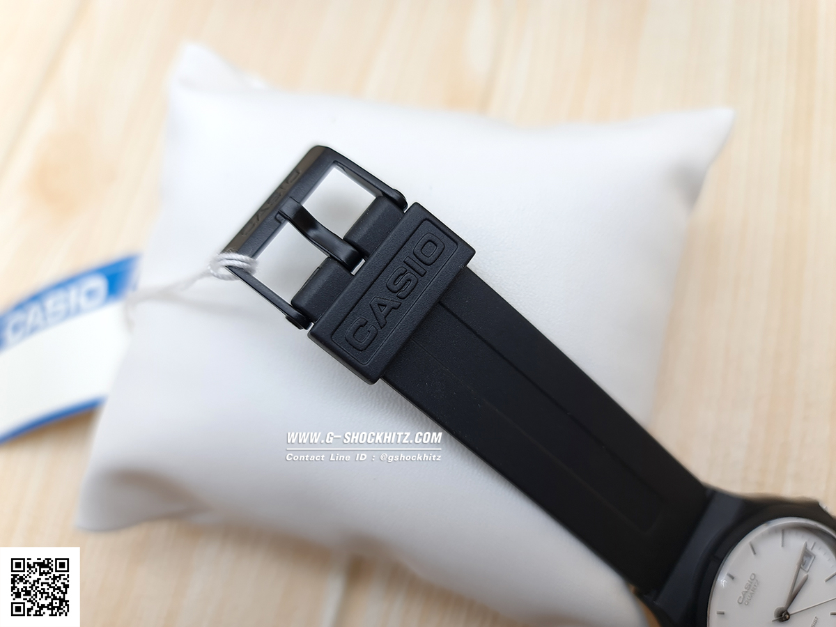 CASIO นาฬิกาคาสิโอ นาฬิกาข้อมือ นาฬิกากันน้ำ นาฬิกาของแท้ ประกันศูนย์ CMG 1 ปี รุ่น MW-59-7E นาฬิกาสีดำ