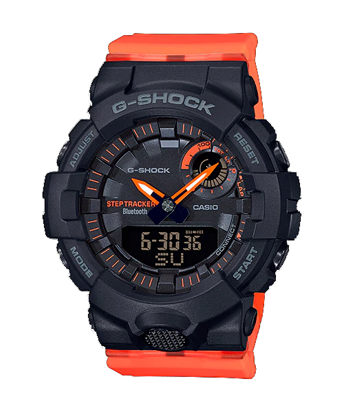 CASIO G-SHOCK นาฬิกาข้อมือ นาฬิกากันน้ำ นาฬิกาของแท้ ประกันศูนย์ CMG 1 ปี รุ่น GMA-B800SC-1A4 นาฬิกาสีส้ม
