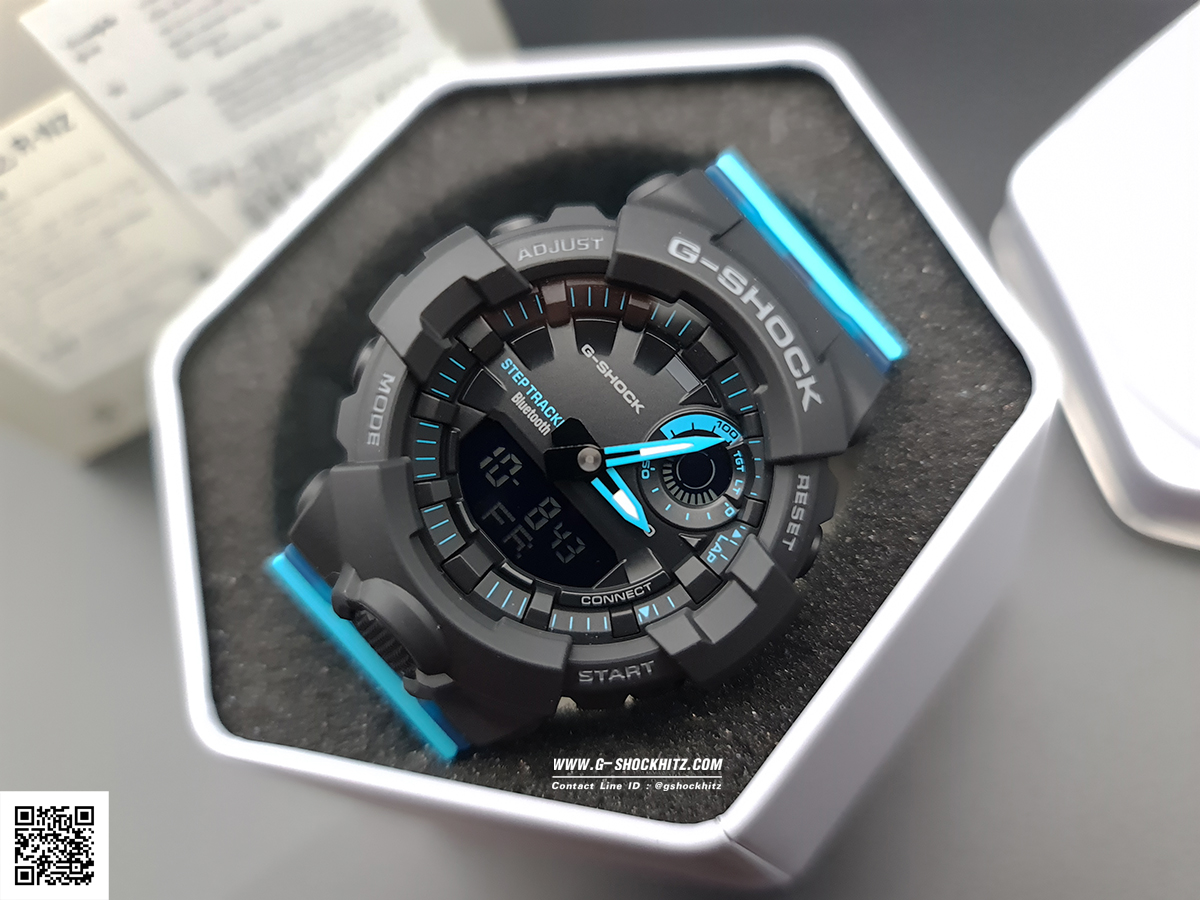 CASIO G-SHOCK นาฬิกาข้อมือ นาฬิกากันน้ำ นาฬิกาของแท้ ประกันศูนย์ CMG 1 ปี รุ่น GMA-B800SC-1A2 นาฬิกาสีฟ้า