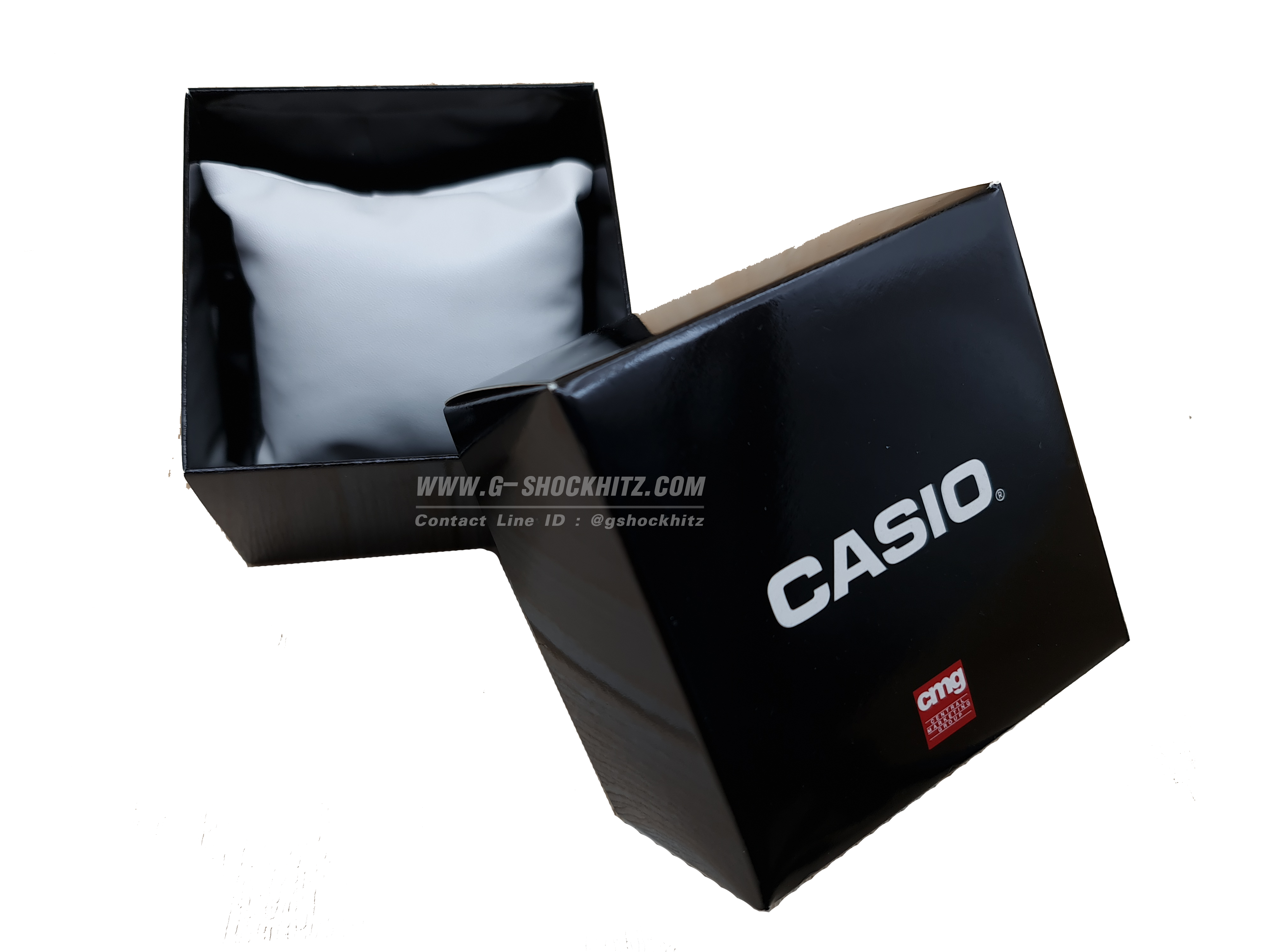 CASIO กล่องกระดาษใส่นาฬิกาCASIOฝาบนมีหมอน คาสิโอ กล่องนาฬิกาข้อมือ กล่องนาฬิกาของแท้ กล่องนาฬิกาสีดำ