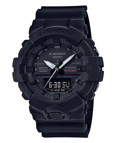 CASIO G-SHOCK นาฬิกาข้อมือ นาฬิกากันน้ำ นาฬิกาของแท้ ประกันศูนย์ CMG 1 ปี รุ่น GA-835A-1ADR นาฬิกาสีดำ