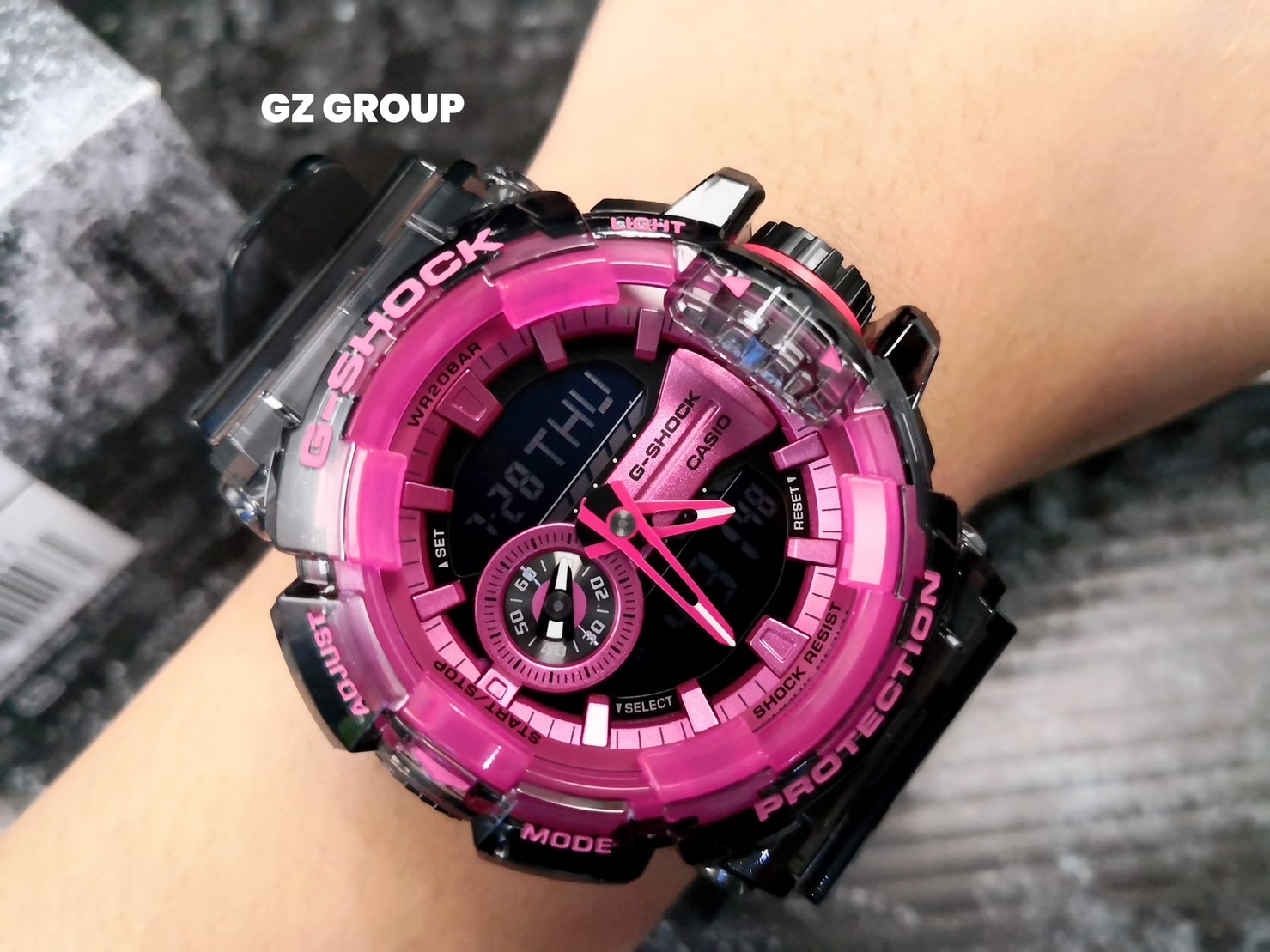 CASIO MID YEAR SALE G-SHOCK พร้อมส่ง นาฬิกาข้อมือ นาฬิกากันน้ำ นาฬิกาของแท้ ประกันศูนย์ CMG 1 ปี รุ่น GA-400SK-1A4 นาฬิกาสีใสดำ