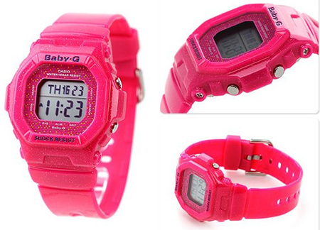CASIO BABY-G นาฬิกาข้อมือ นาฬิกากันน้ำ นาฬิกาของแท้ ประกันศูนย์ CMG 1 ปี รุ่น BG-5600GL-4D นาฬิกาสีชมพู