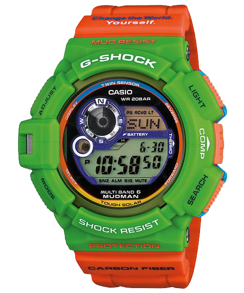 CASIO G-SHOCK นาฬิกาข้อมือ นาฬิกากันน้ำ นาฬิกาของแท้ ประกันศูนย์ CMG 1 ปี รุ่น GW-9300K-3J นาฬิกาสีส้ม