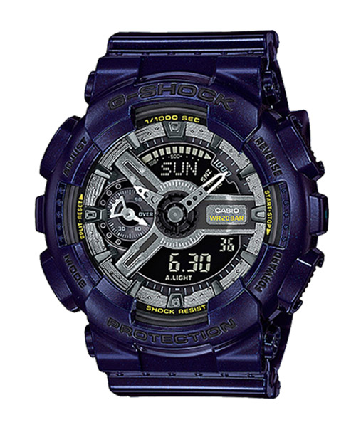 CASIO G-SHOCK นาฬิกาข้อมือ นาฬิกากันน้ำ นาฬิกาของแท้ ประกันศูนย์ CMG 1 ปี รุ่น GMA-S110MC-2A นาฬิกาสีน้ำเงิน