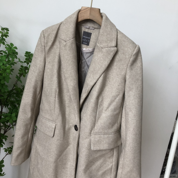 เสื้อโค้ทวูล Trench coat เสื้อโค้ทเฟอร์ โค้ทสักหลาดสีเบจ แบรนด์ Primark สำเนา สำเนา สำเนา สำเนา สำเนา สำเนา