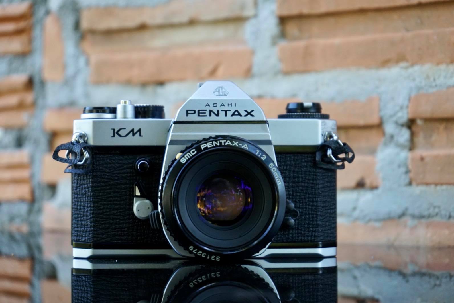 ASAHI PENTAX KM SMC PENTAX-A 50MM. F2