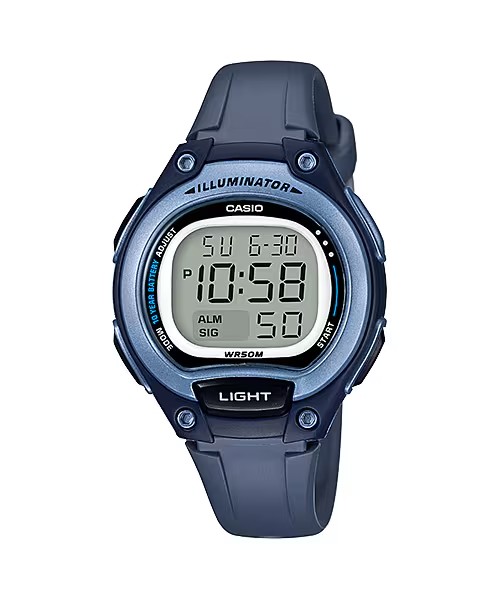 CASIO MID YEAR SALE นาฬิกาคาสิโอ พร้อมส่ง นาฬิกาข้อมือ นาฬิกากันน้ำ นาฬิกาของแท้ BTS ประกันศูนย์ CMG 1 ปี รุ่น LW-203-2A นาฬิกาสีน้ำเงิน
