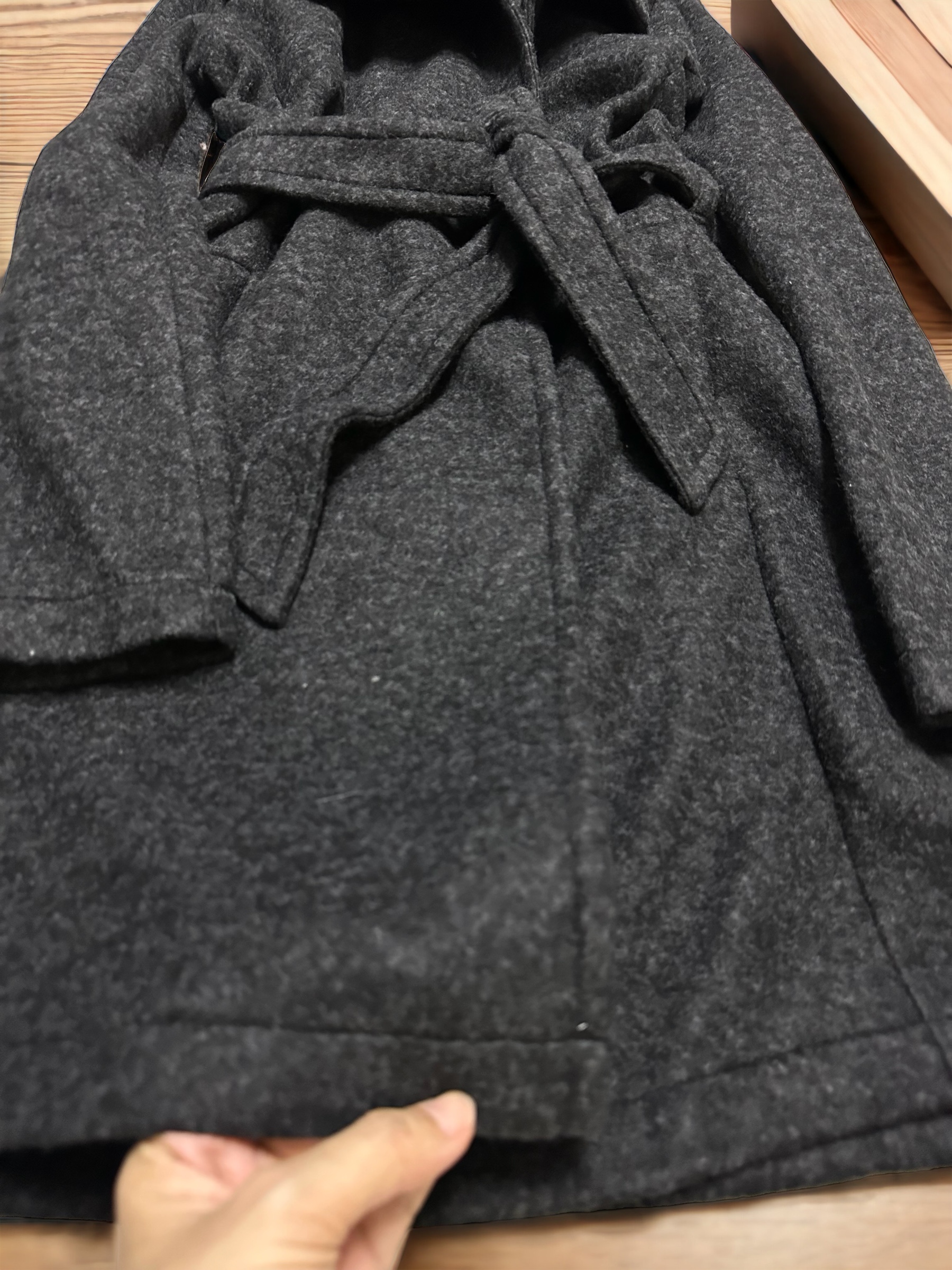 เสื้อโค้ท เสื้อกันหนาว เนื้อผ้าวูล โค้ทวูล สีดำ แบรนด์ vero moda