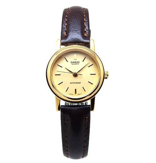 CASIO นาฬิกาคาสิโอ นาฬิกาข้อมือ นาฬิกากันน้ำ นาฬิกาของแท้ ประกันศูนย์ CMG 1 ปี รุ่น LTP-1095Q-9A นาฬิกาสีทอง