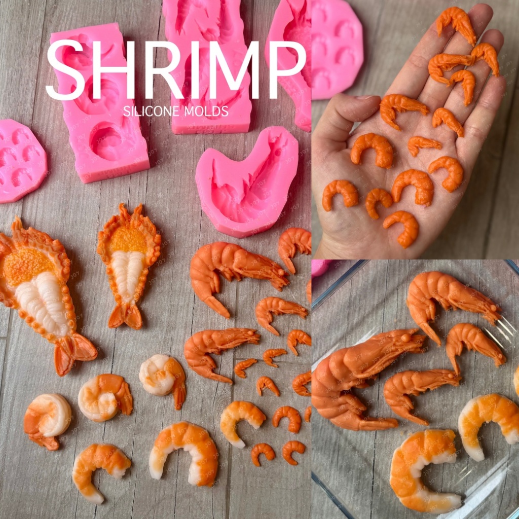 รวมแม่พิมพ์ กุ้ง กุ้งแม่น้ำ กุ้งแกะ กุ้งฝอย กุ้งแห้ง เหมือนจริงที่สุด