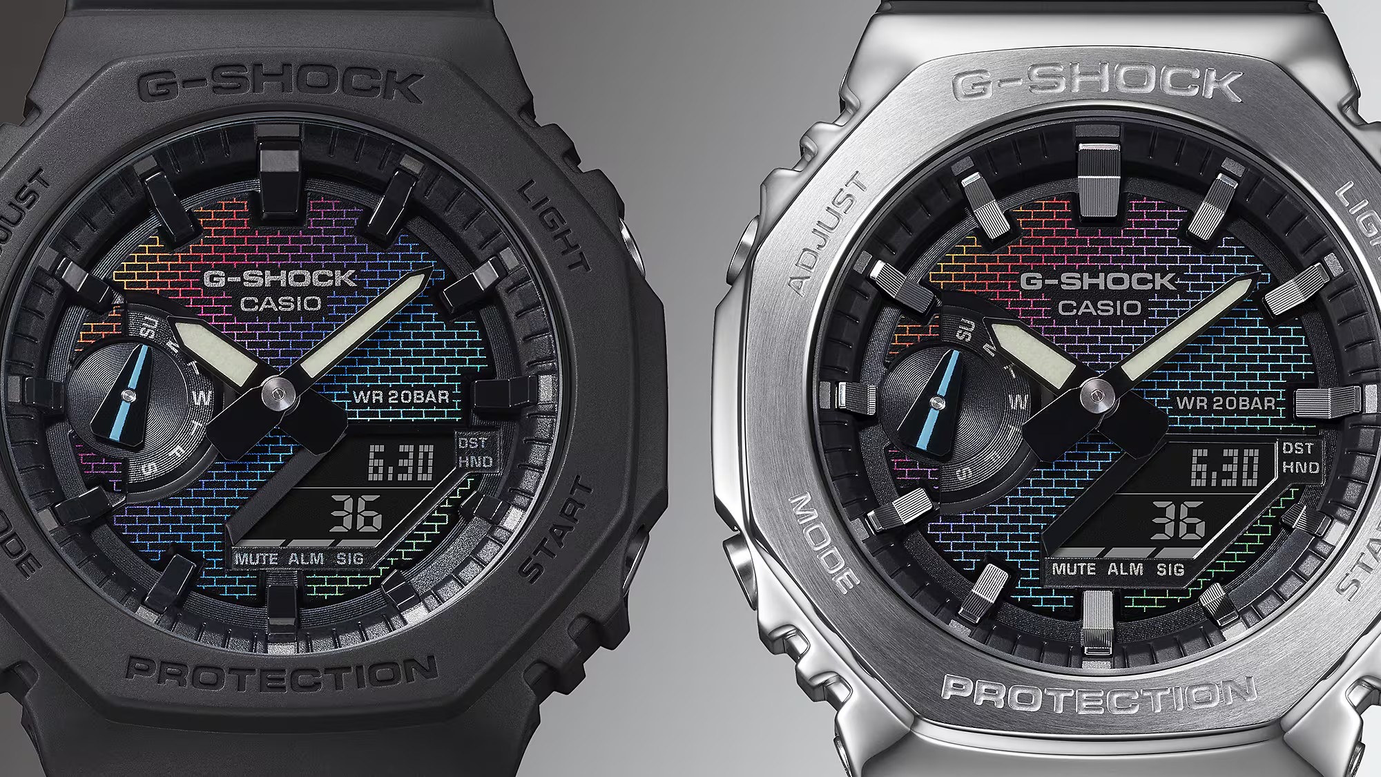 CASIO G-SHOCK นาฬิกาข้อมือ นาฬิกากันน้ำ นาฬิกาของแท้ ประกันศูนย์ CMG 1 ปี รุ่น GM-2100RW-1A นาฬิกาสีดำ